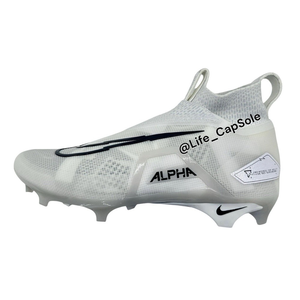 Size 16 Nike Alpha Menace‎ Elite 3 Football Cleat Shoe White Mens CT6648-109 New - Picture 2 of 8